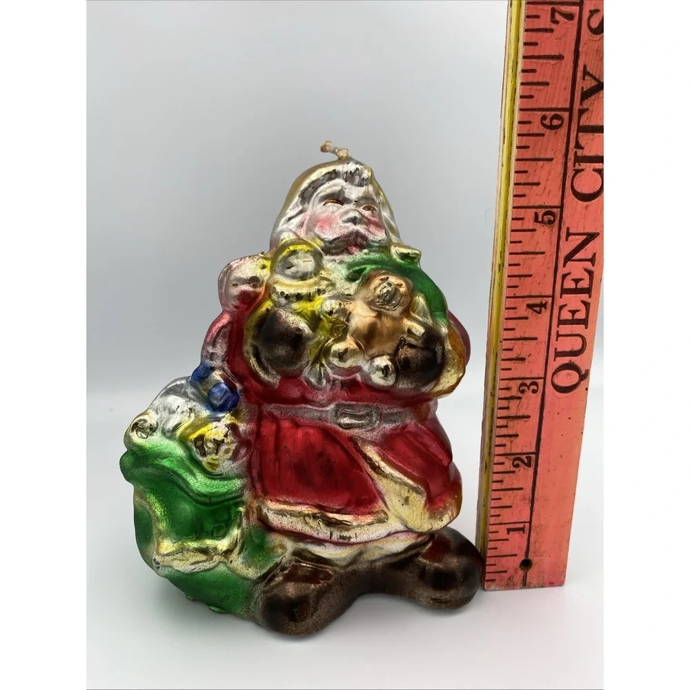 Vintage Santa Candle Made In Italy 5.5